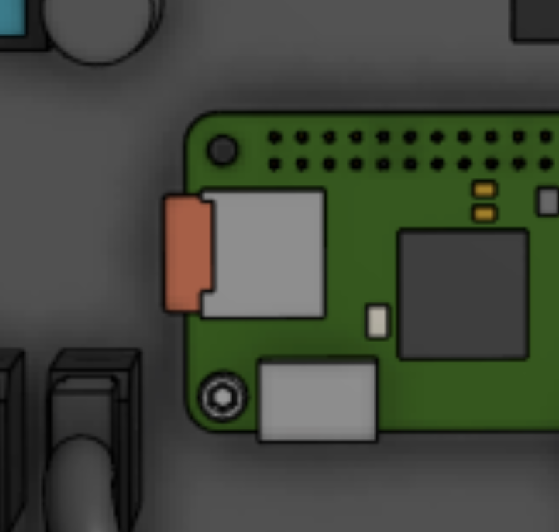 microSD card in pi zero slot
