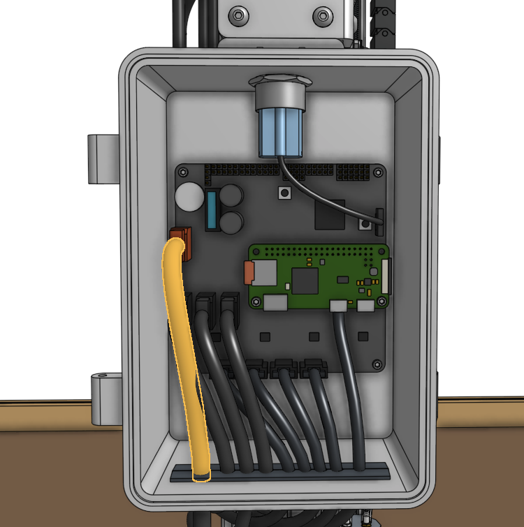 power cable highlighted