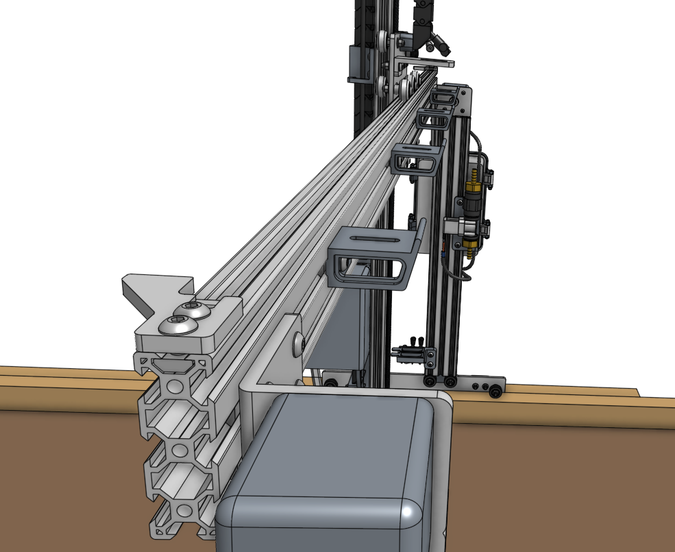 second y axis belt clip installed