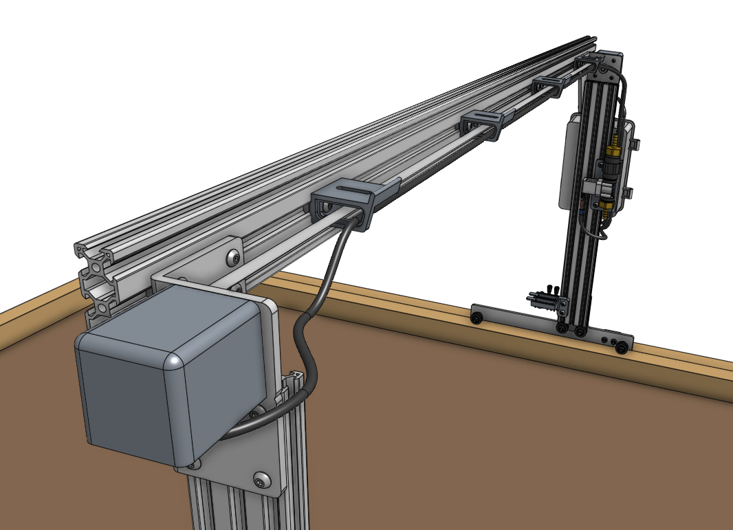 x2 motor cable and led strip routing