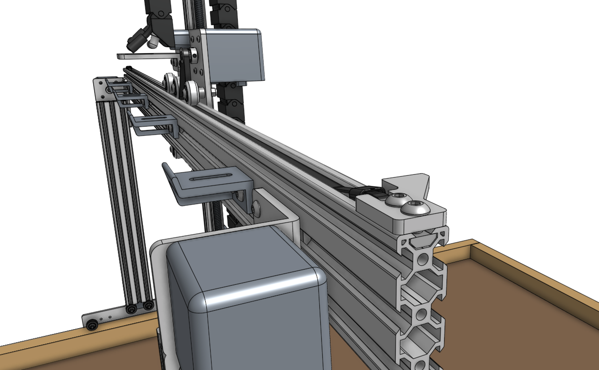 y axis belt clip installed