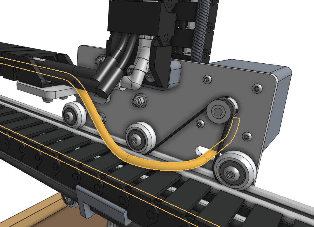 y axis motor cable highlighted