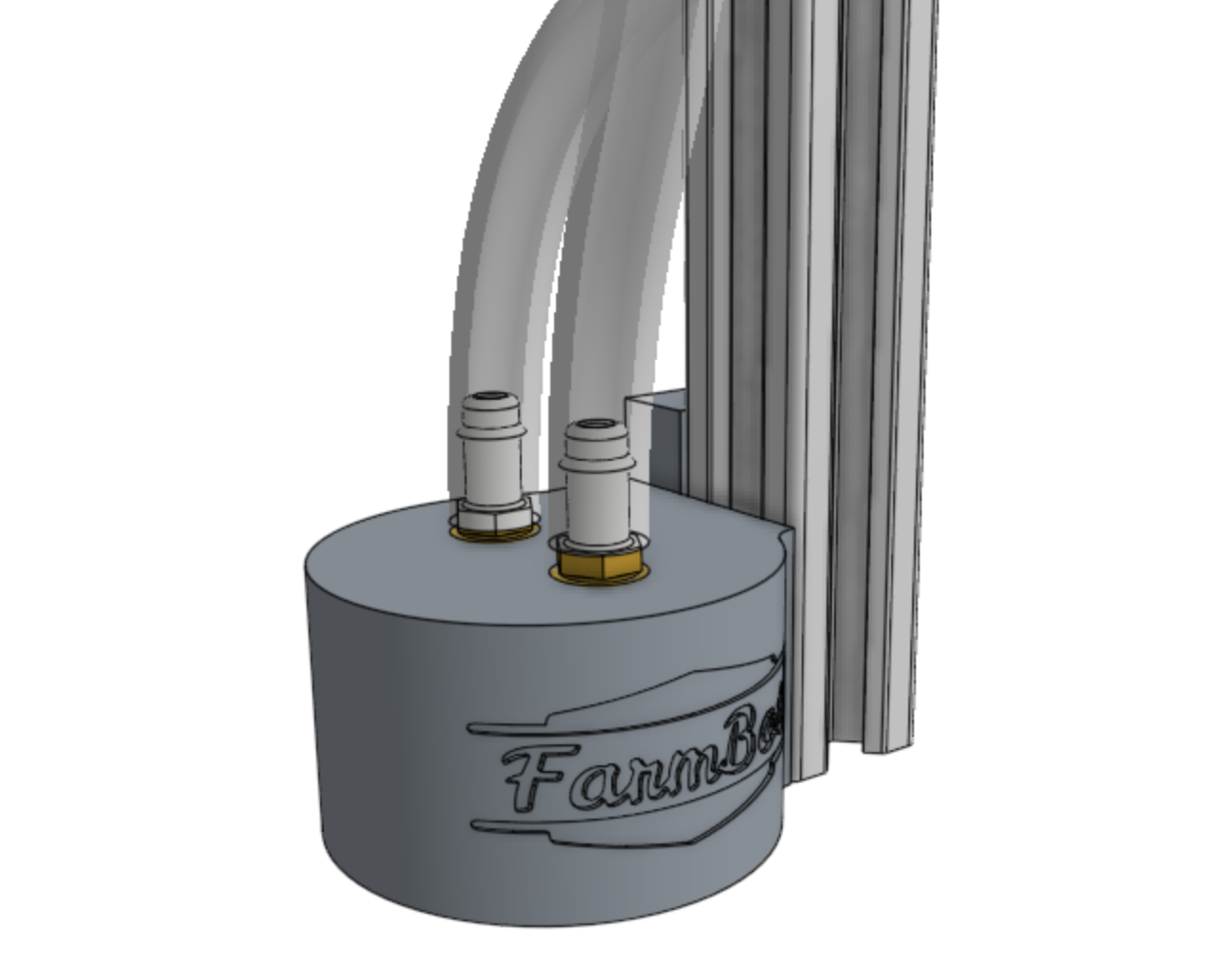 3-in-1 tool head water tube