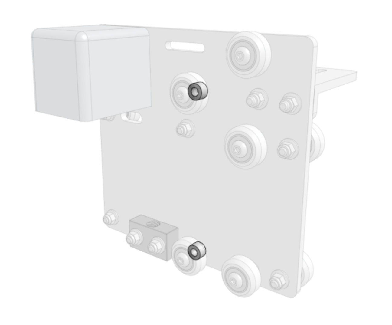 cross slide with z axis normal spacers