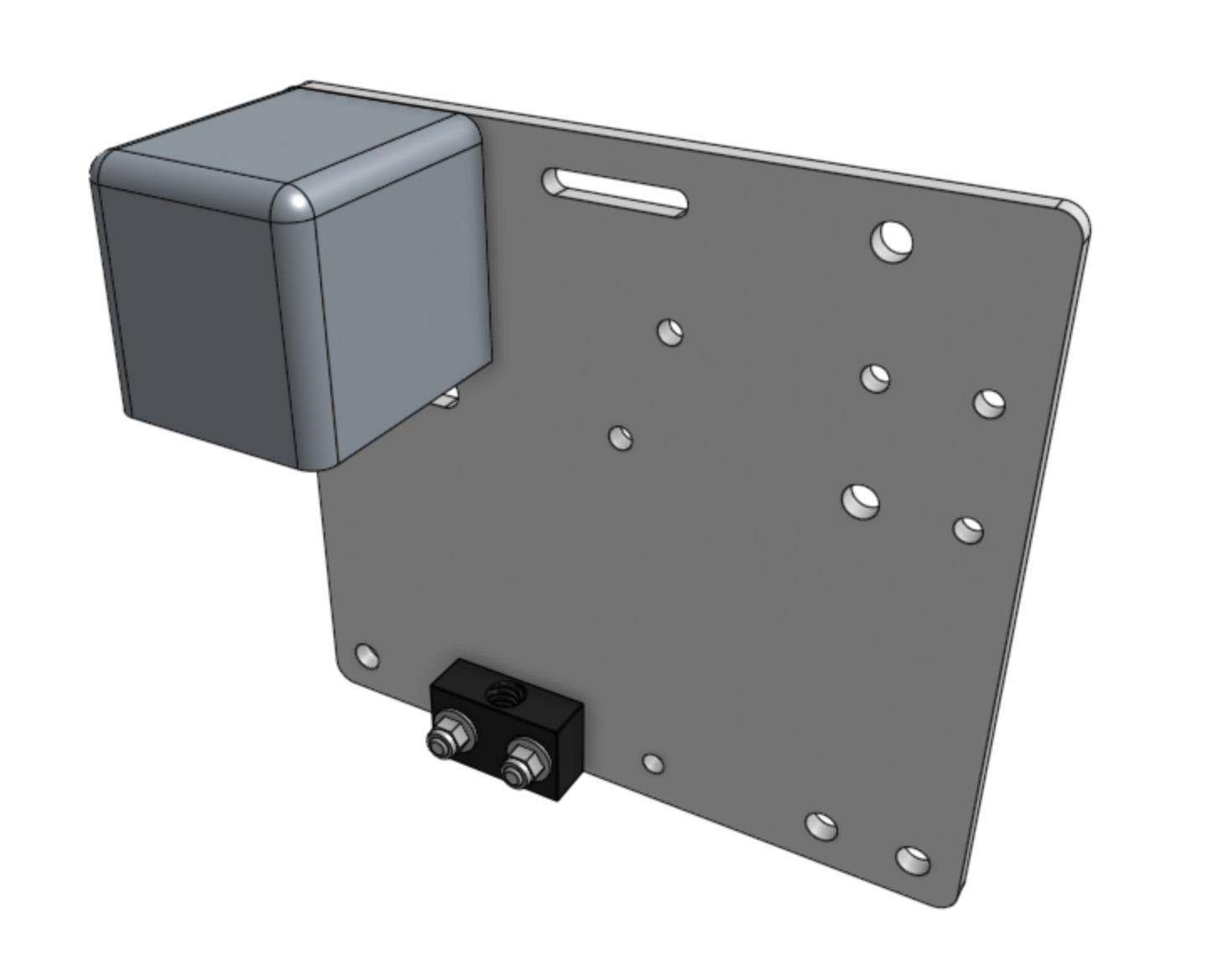 cross slide with leadscrew block