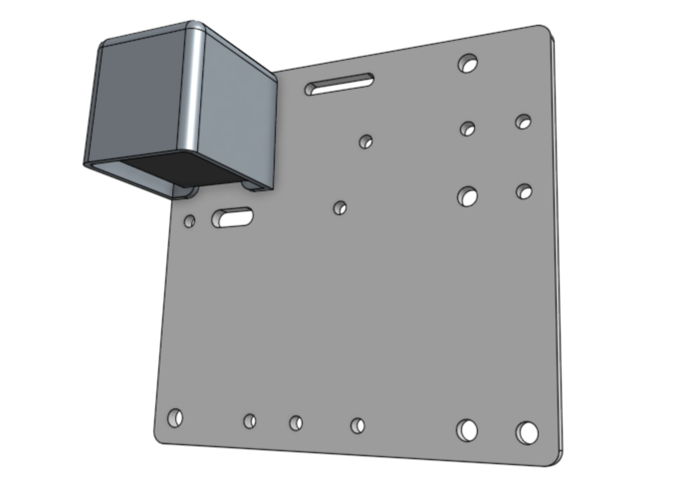 cross slide with motor housing