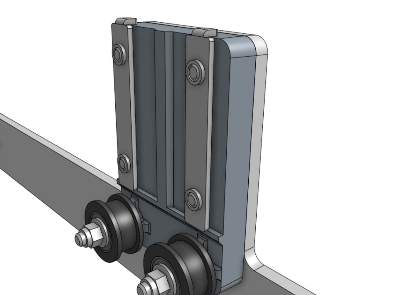 left gantry column nut bars