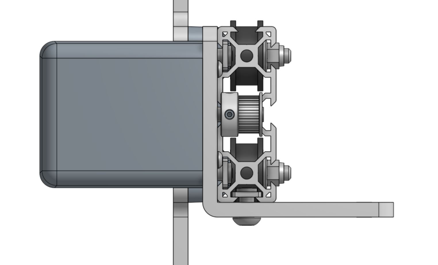left gantry column Pulley top