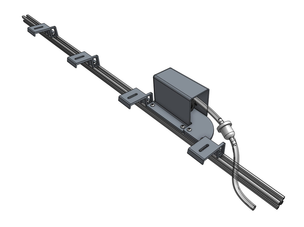 mount z-axis cable carrier supports