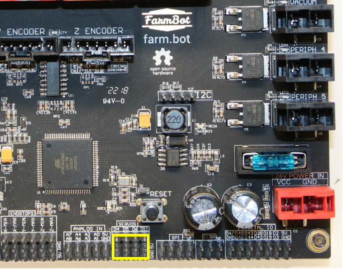 farmduino genesis servo pins