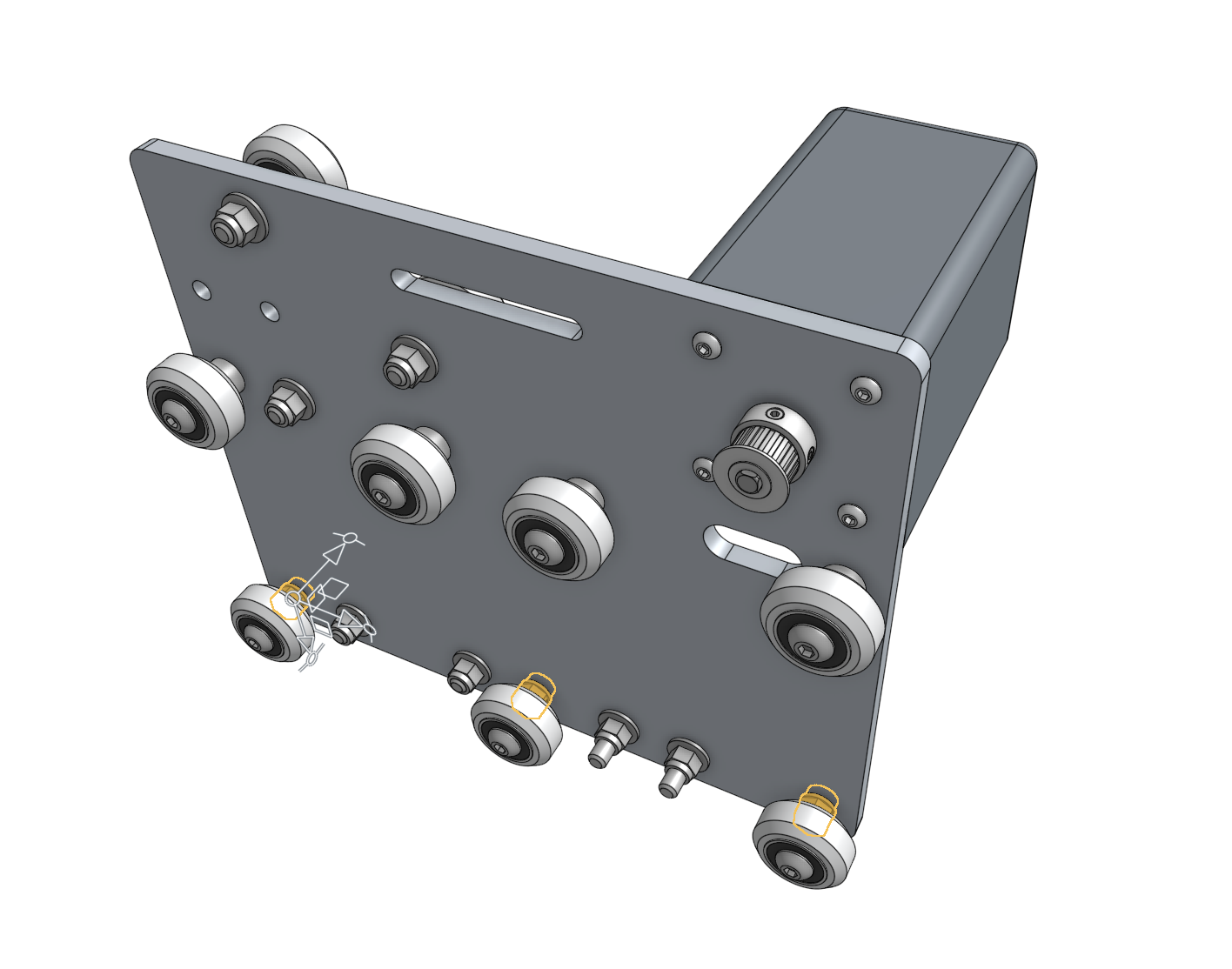 cross-slide eccentric spacers