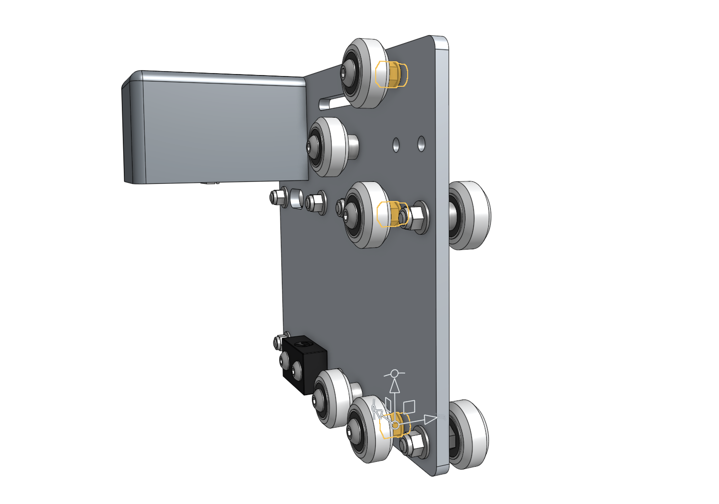 z-axis eccentric spacers