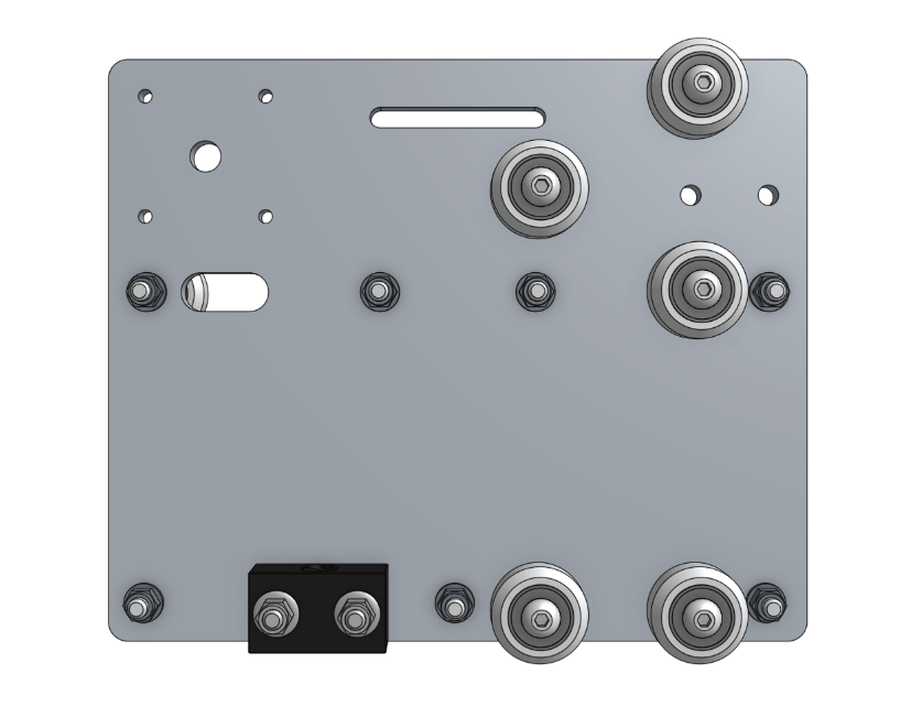 Attach the leadscrew block