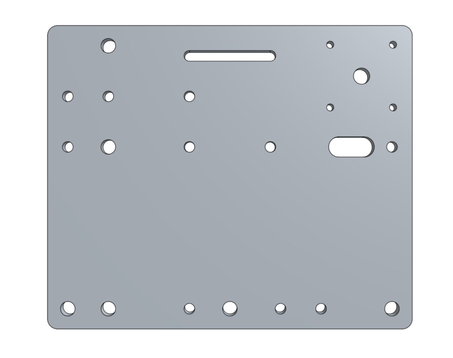 Bare cross-slide plate