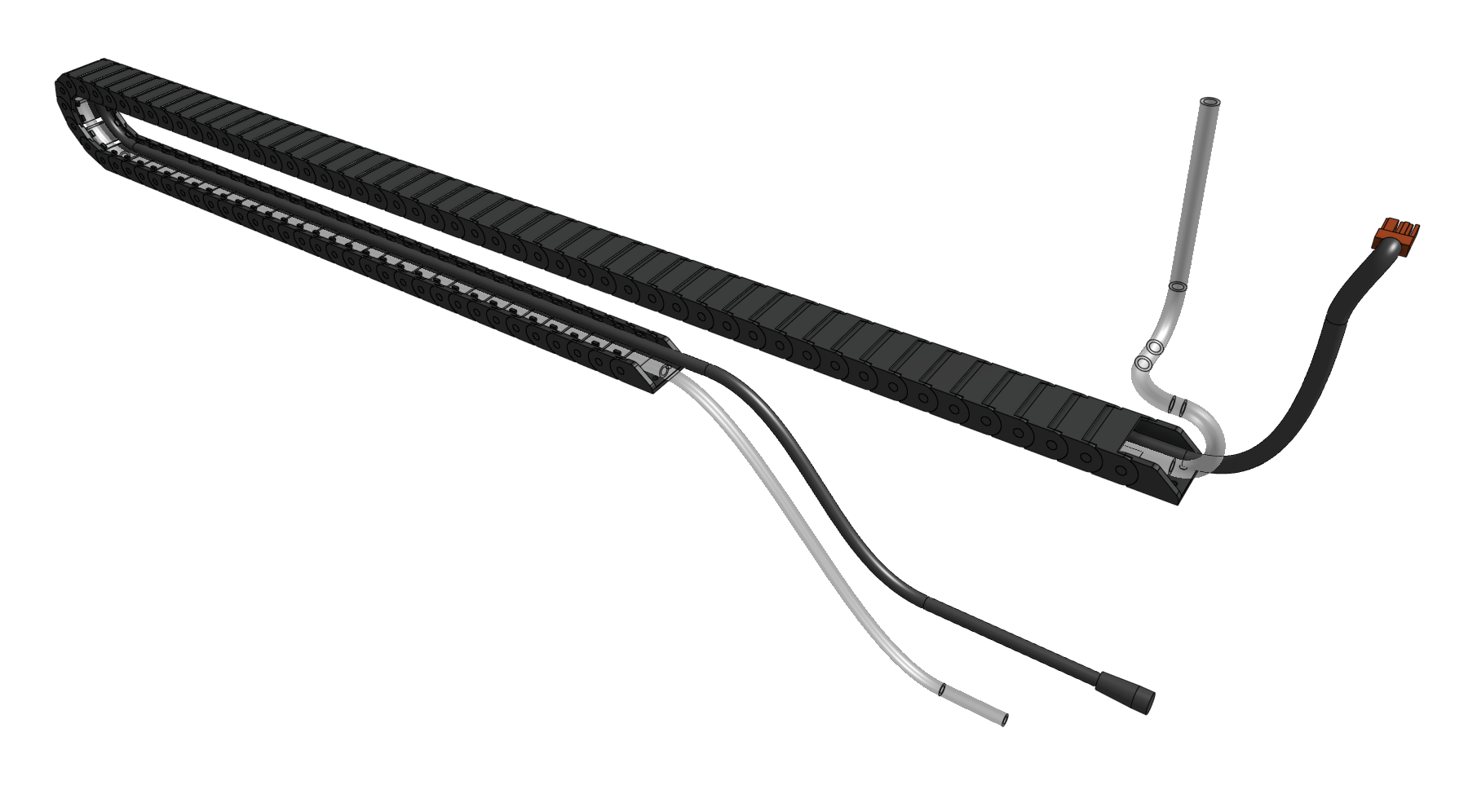 Add the water tube and power supply cable