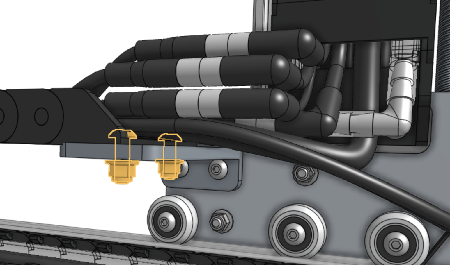 Mount the cable carrier