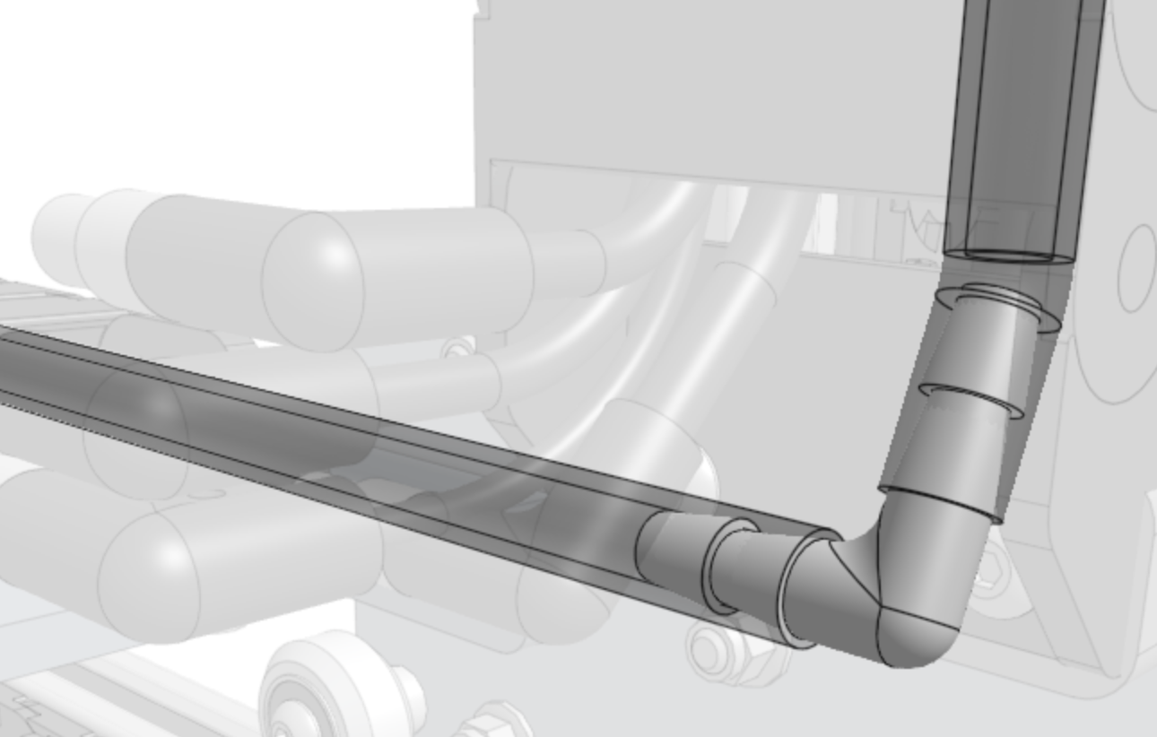 Connect the Y water tube