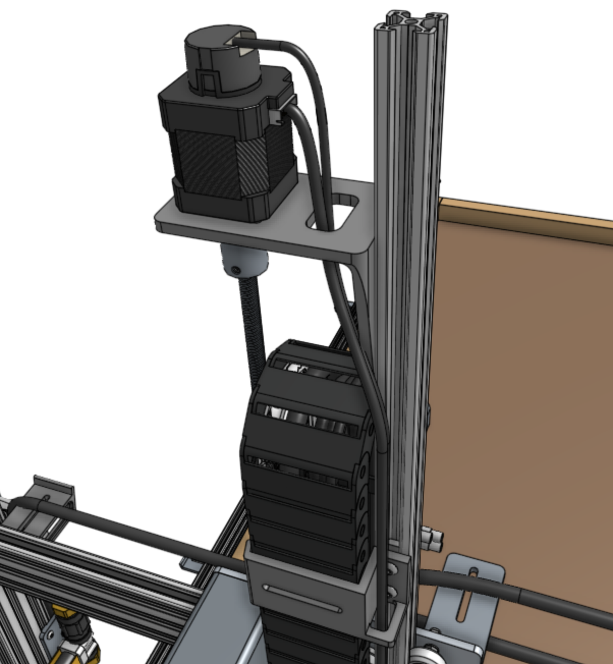 Connect the z motor and encoder cables