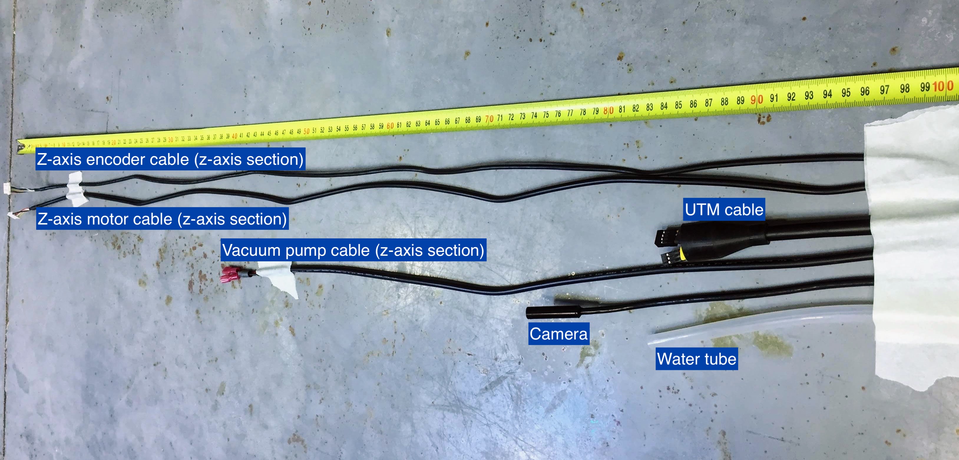 Cables and tube extensions