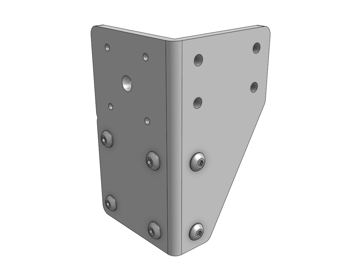 Prepare a corner bracket