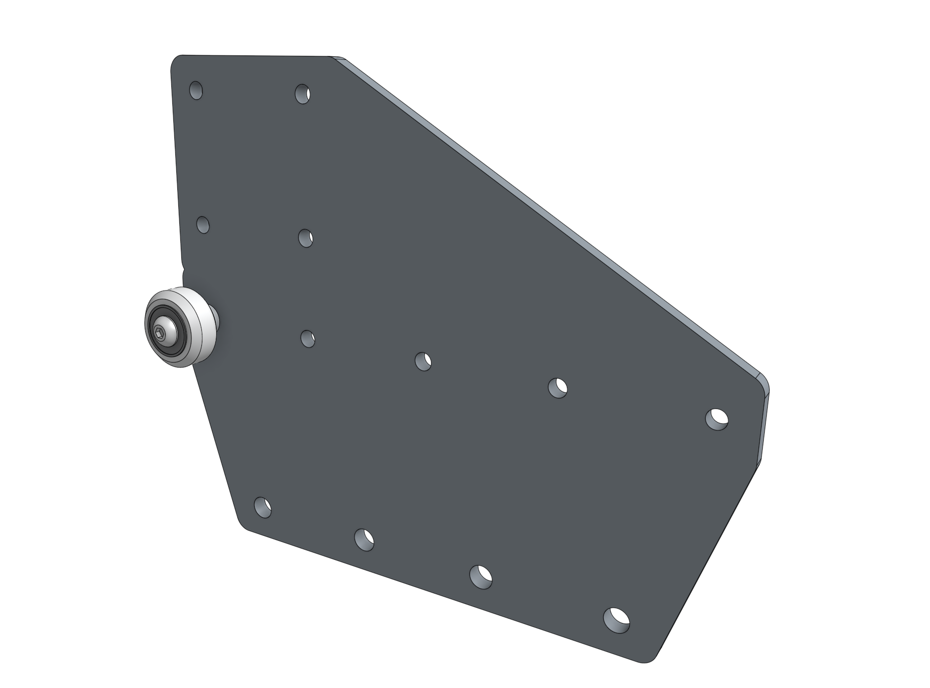 gantry wheel plate with one wheel