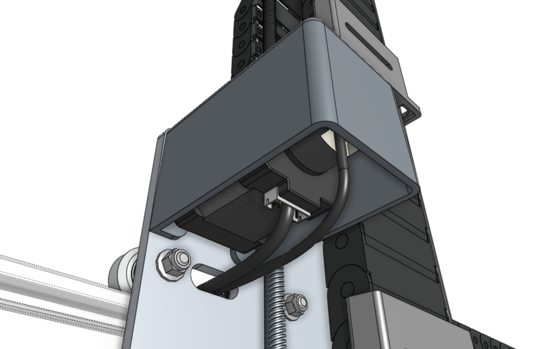 Connect the y-axis motor and encoder cables