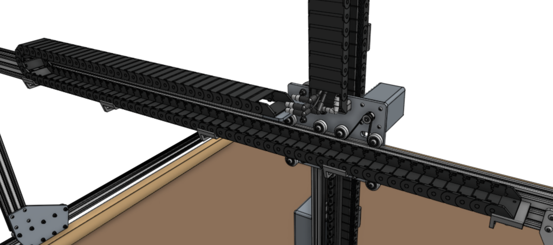 Orient the cable carrier