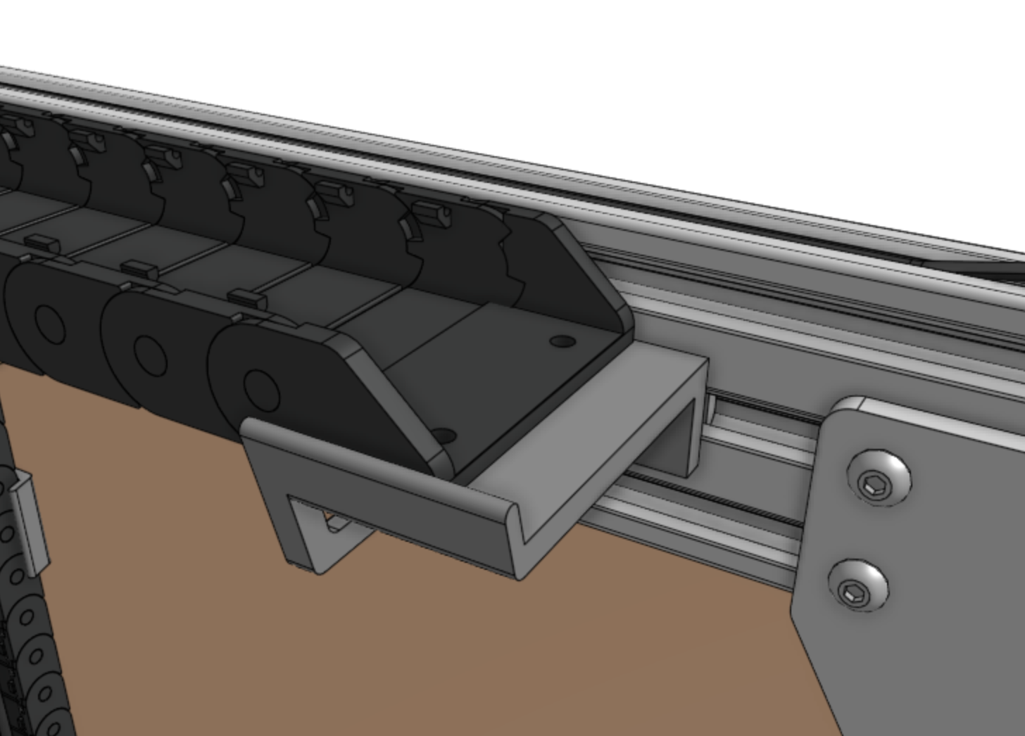 Orient the cable carrier