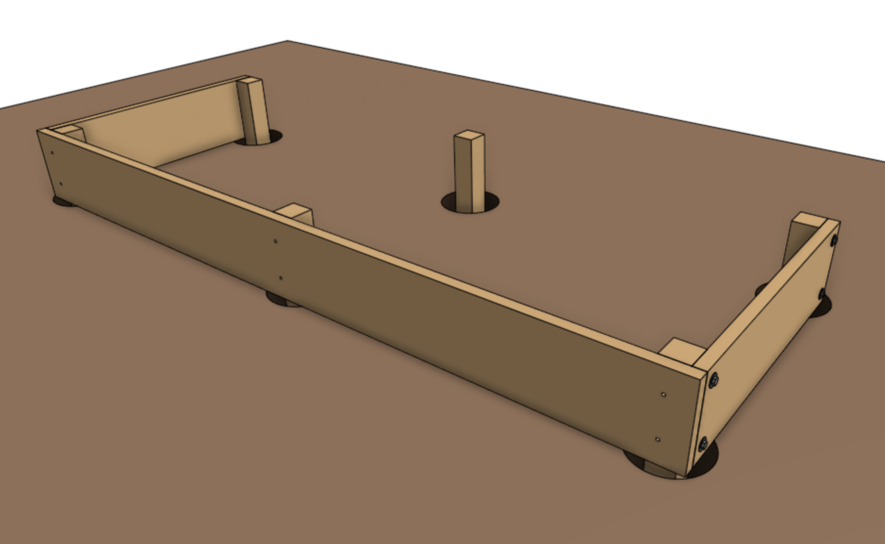 position the long walls for genesis