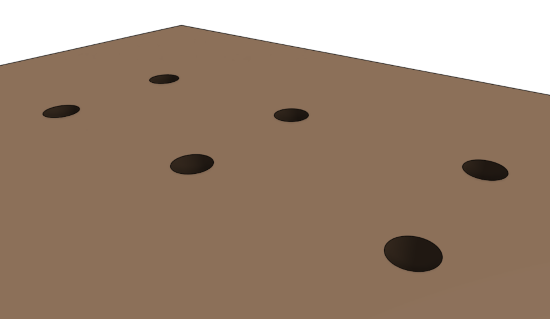 post holes for farmbot genesis bed