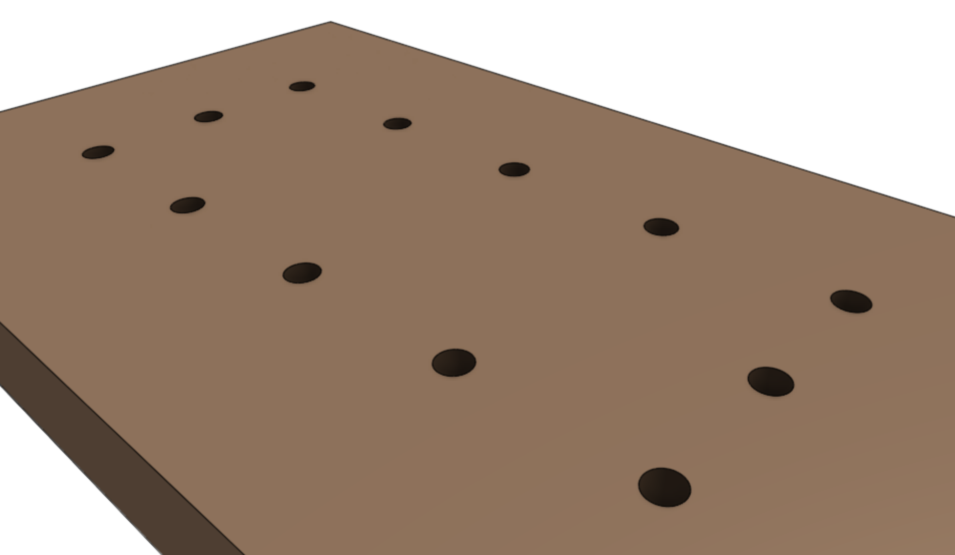 post holes for farmbot genesis bed