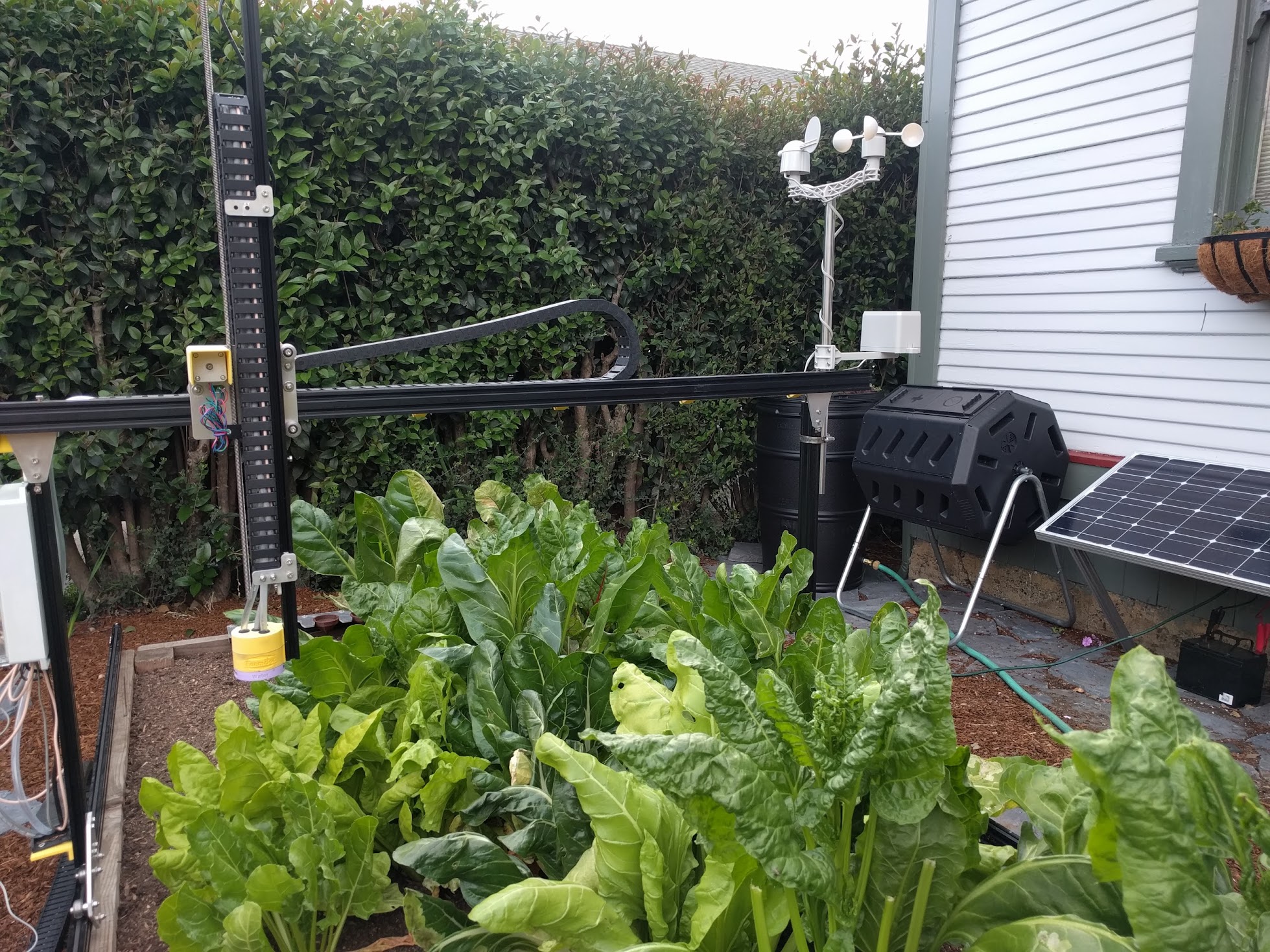 farmbot with mounted weatherstation
