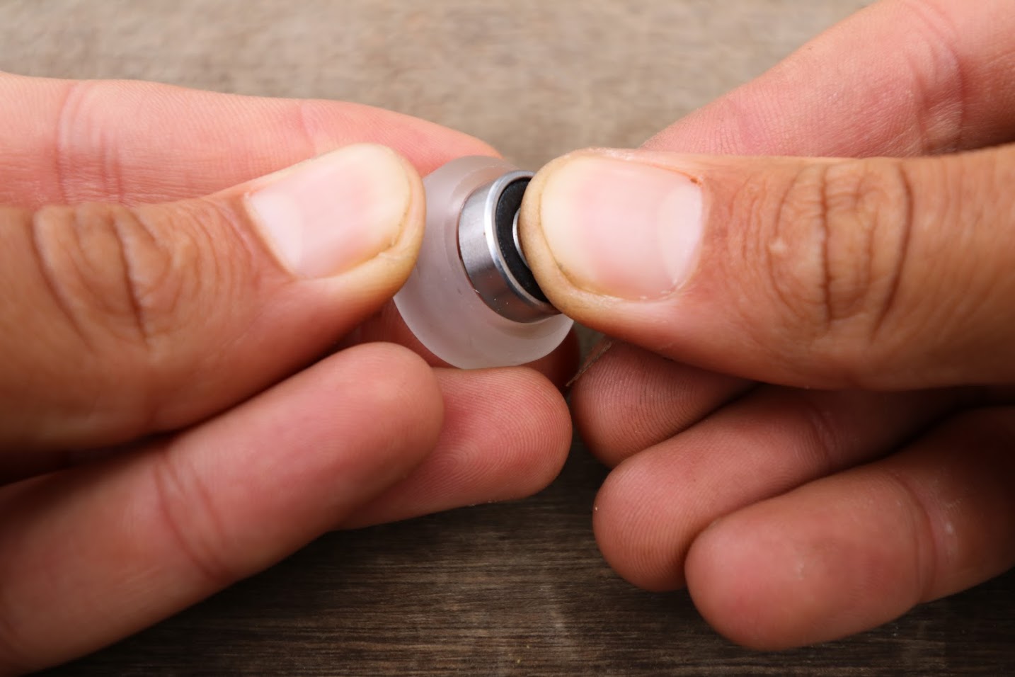 insert the first bearing