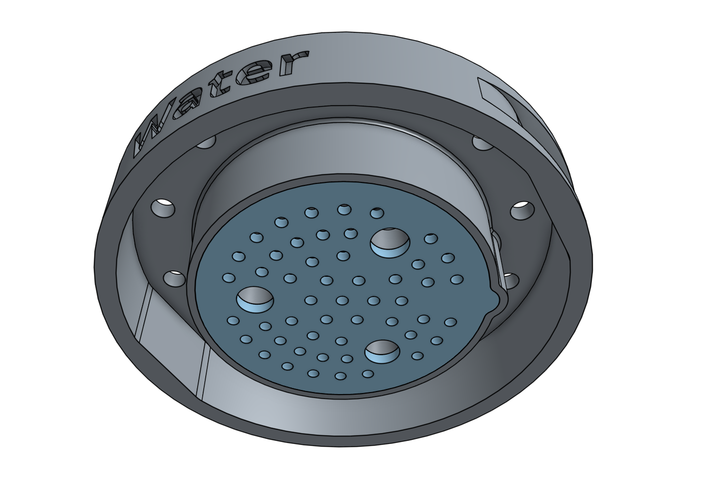 watering nozzle pieces connected