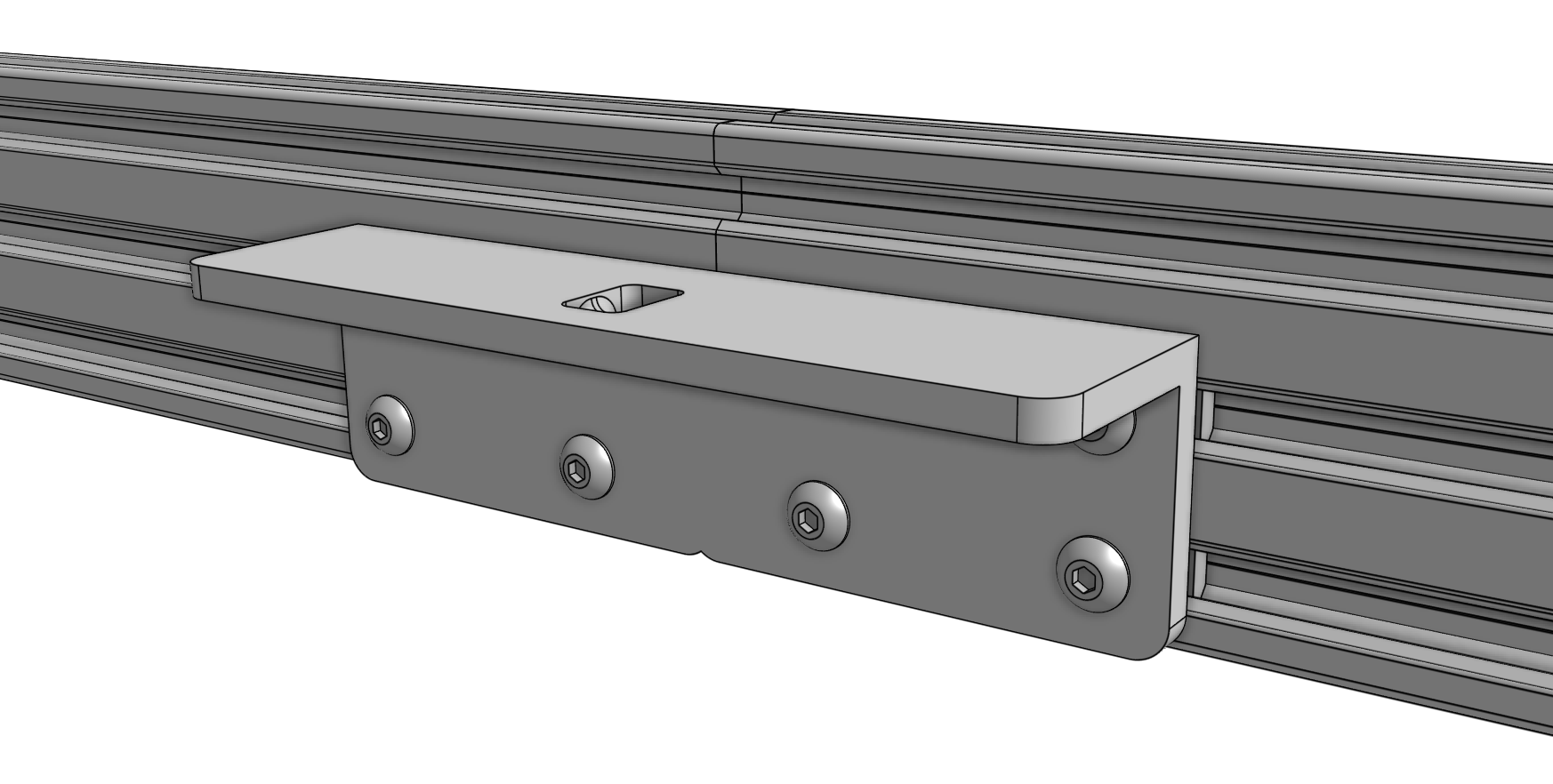 Attach the gantry joining bracket