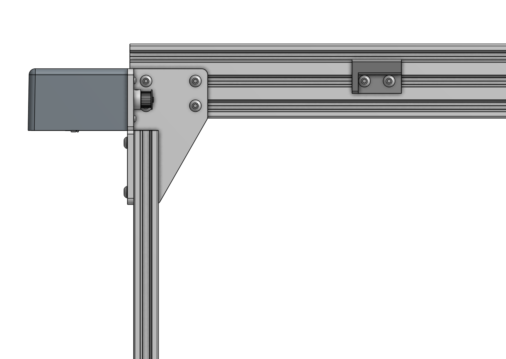 Attach the gantry main beam