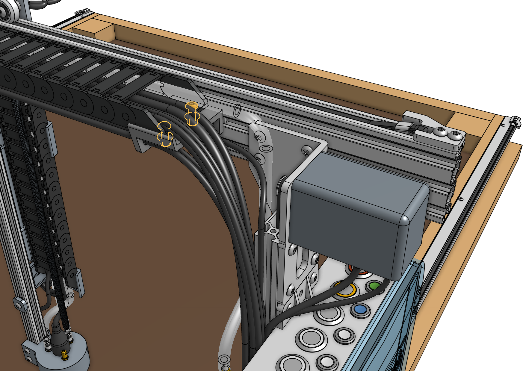 Mount the cable carrier