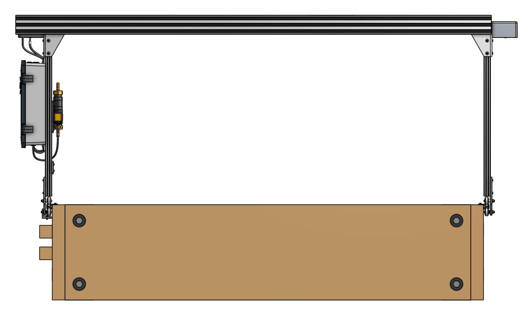 Ensure the gantry is square