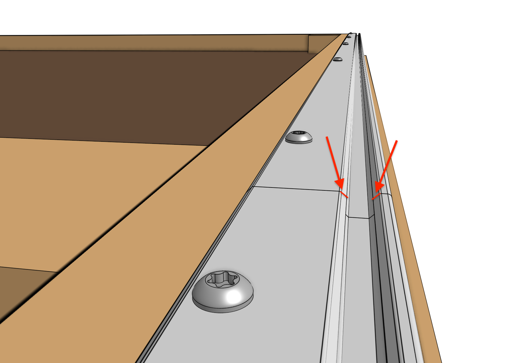 sand track joints to remove bumps