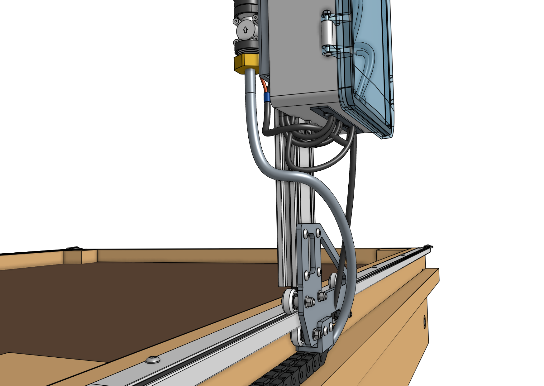 solenoid valve x-axis tubing