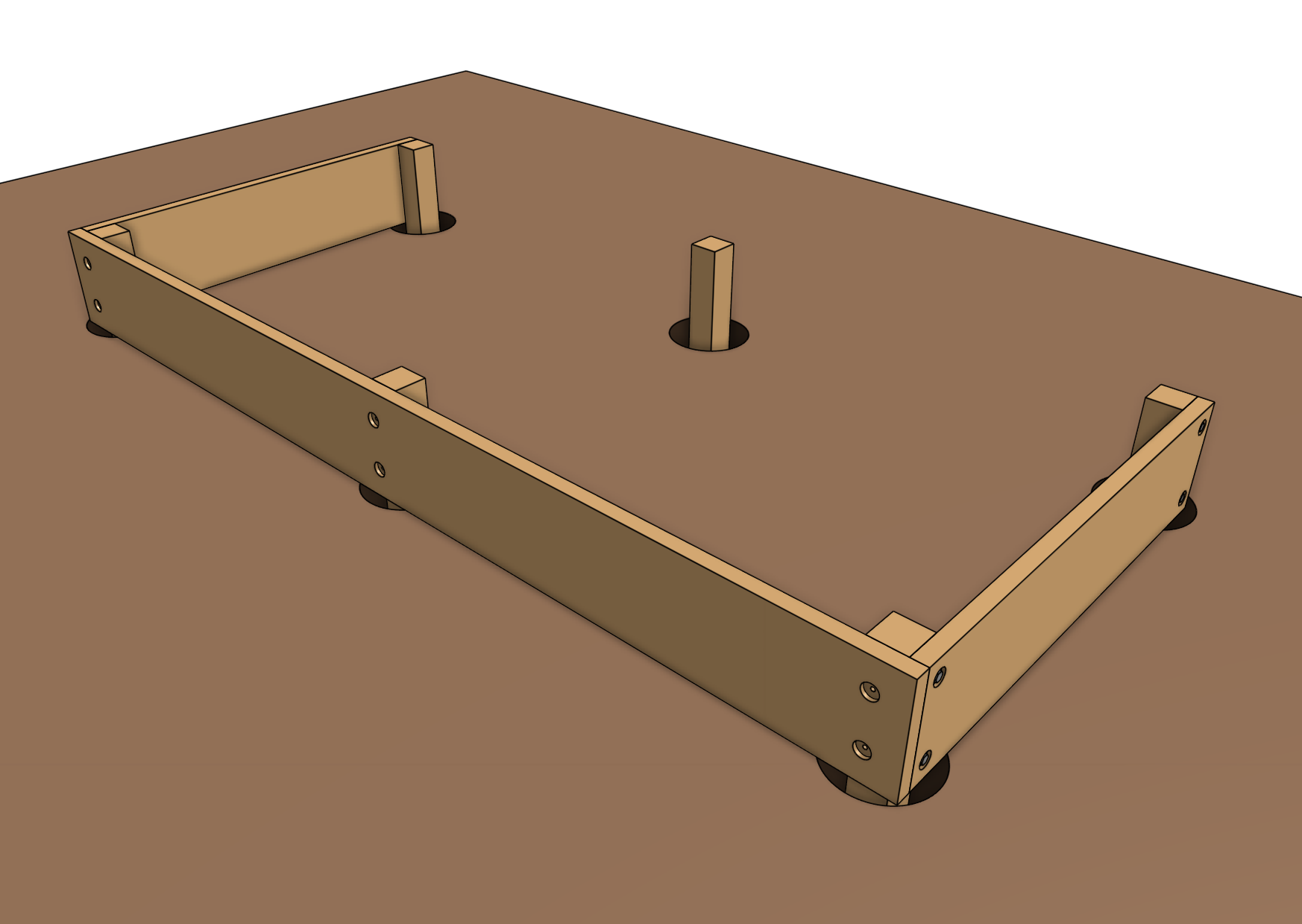 position the long walls for genesis