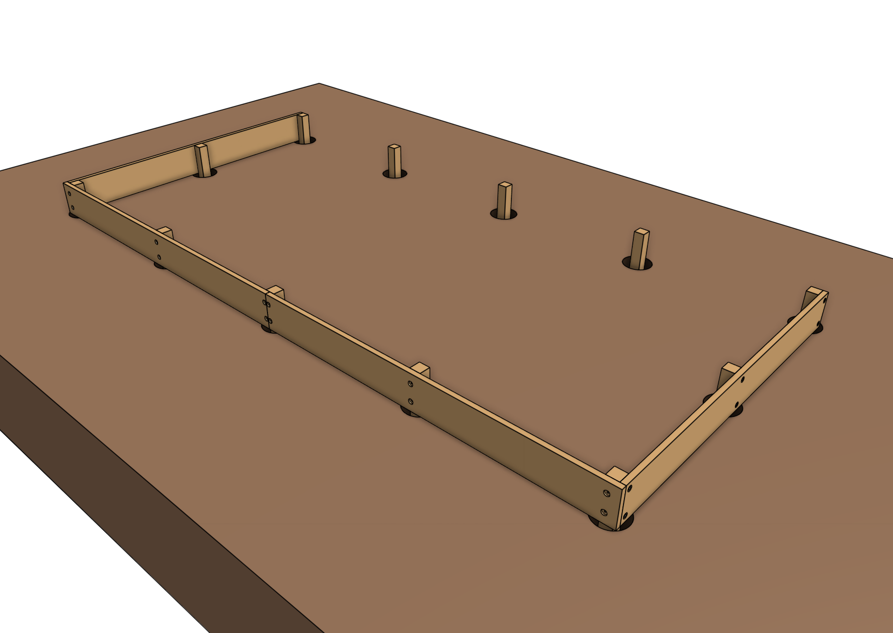 position the long walls for genesis xl