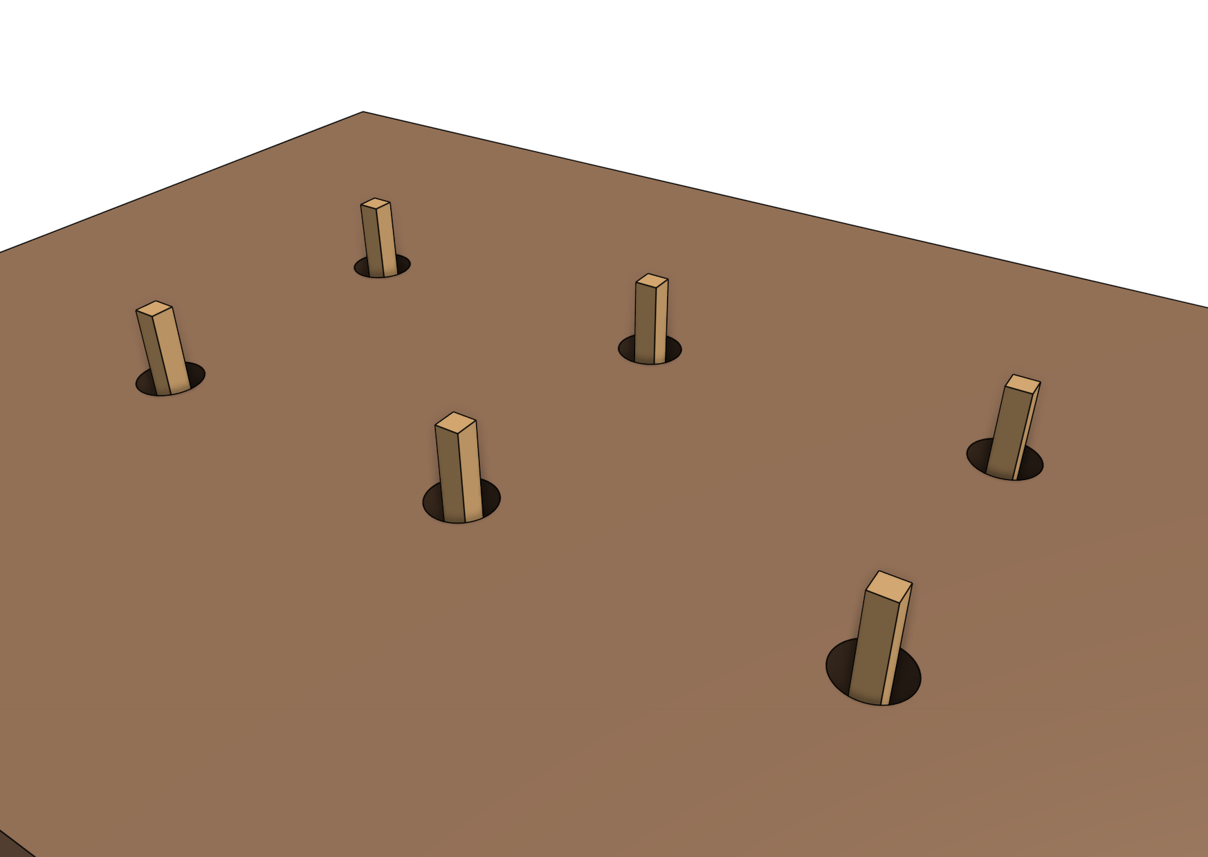 posts positioned genesis