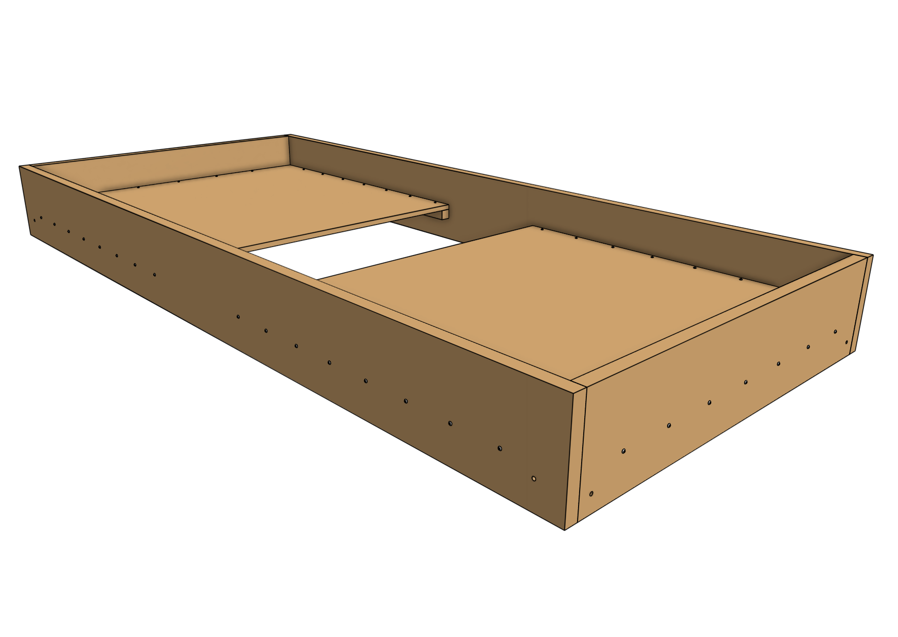 both long walls attached