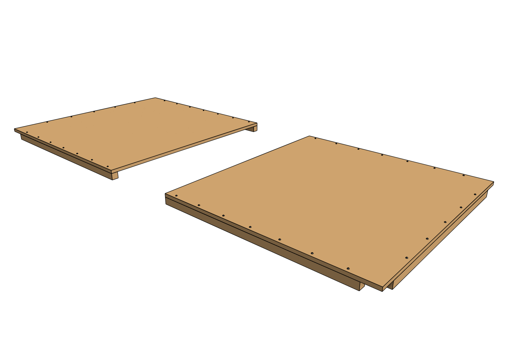 floor panel support screws