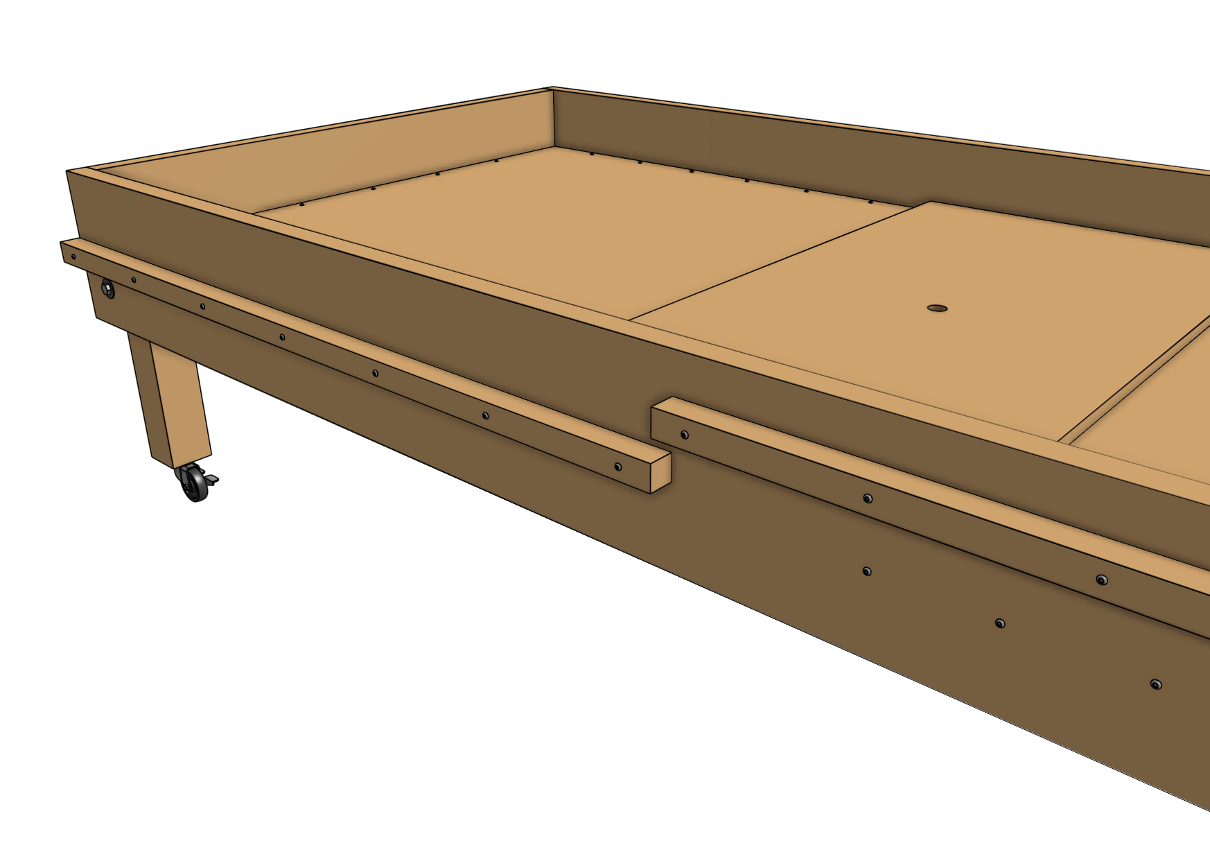install second cable carrier support