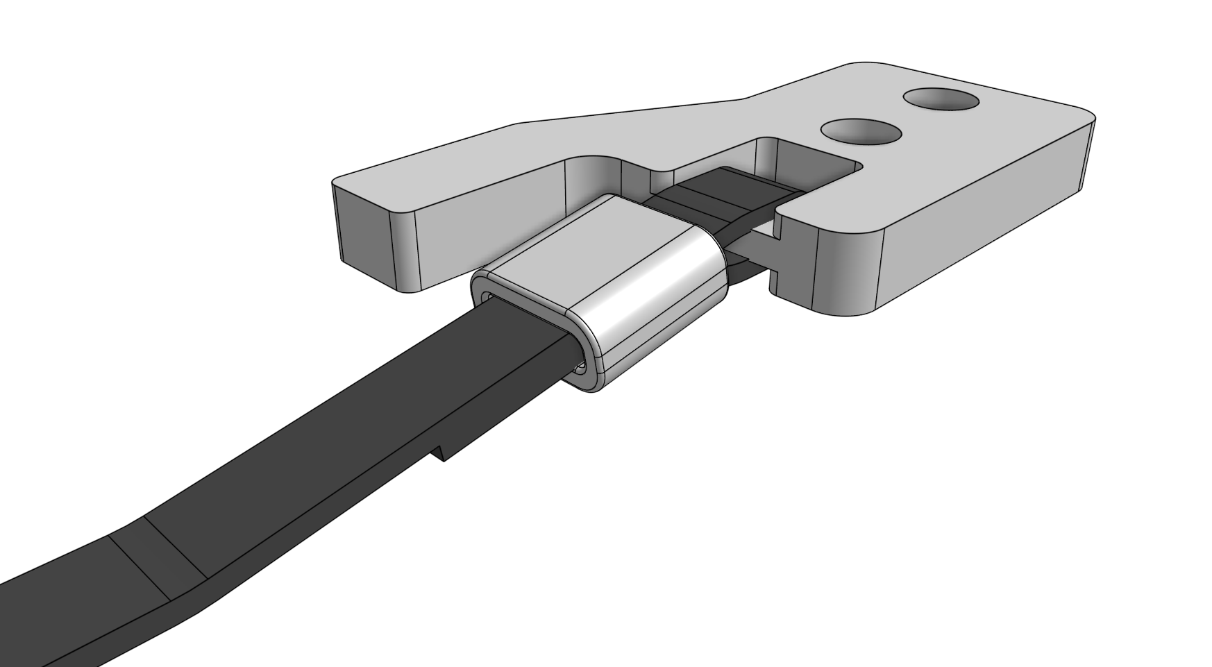 belt secured with sleeve