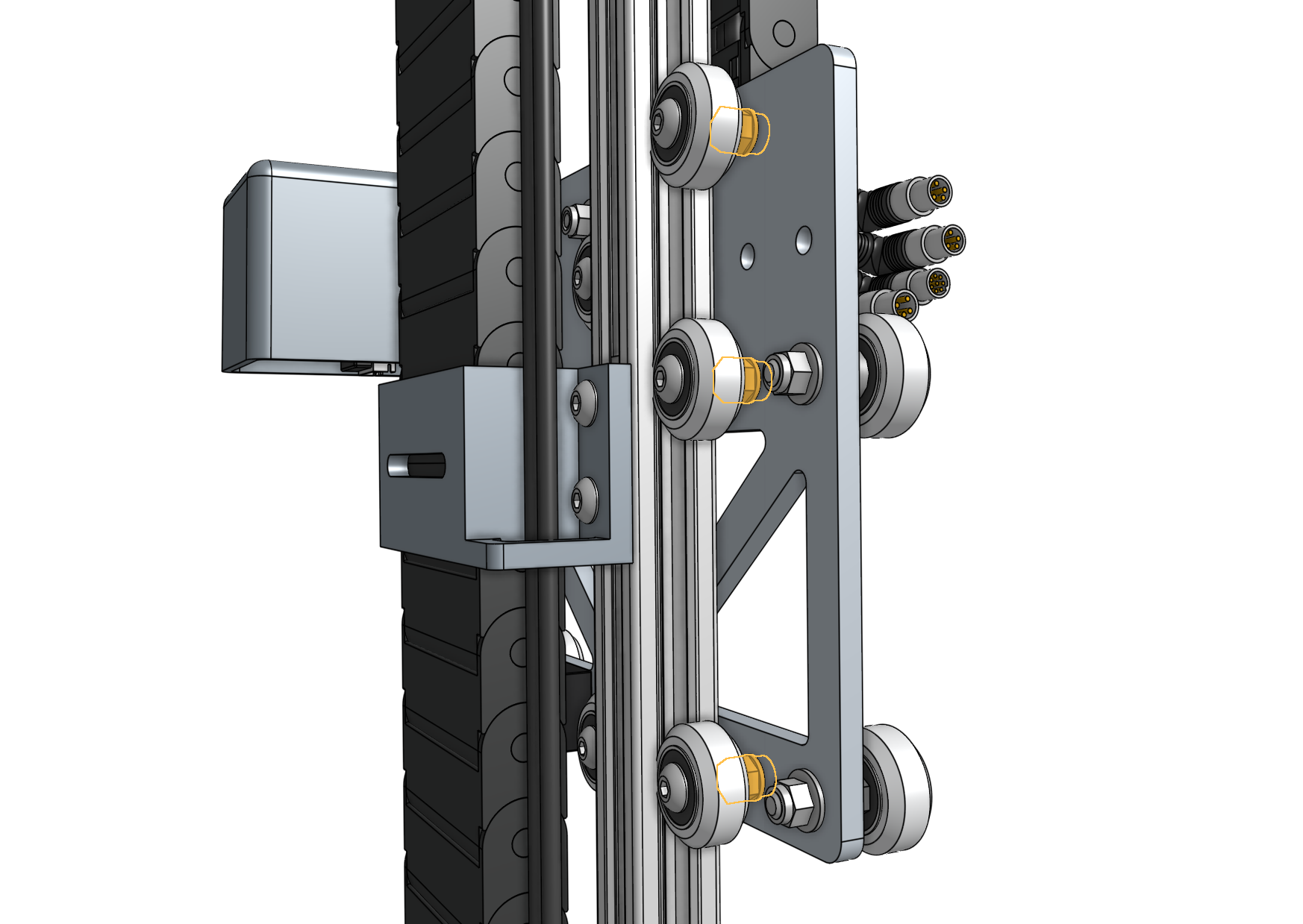 z-axis eccentric spacers