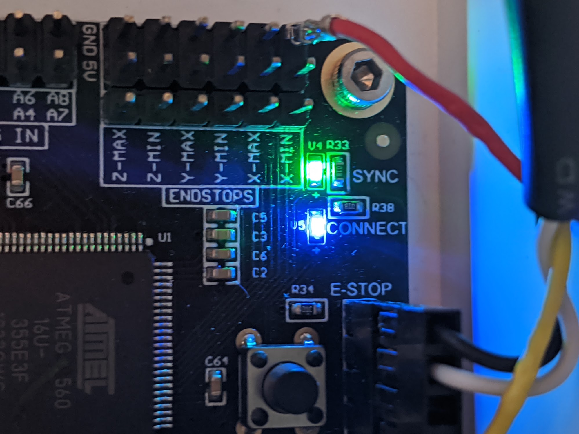 LEDs on Farmduino express board