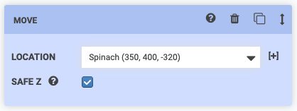 move to location safe z